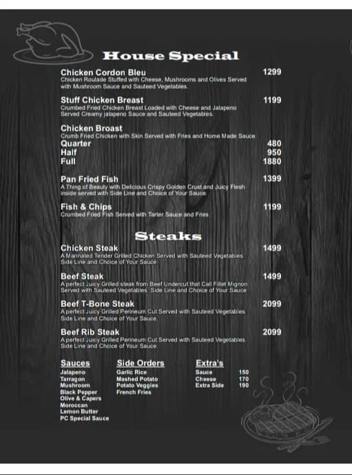 palm cafe johar town menu